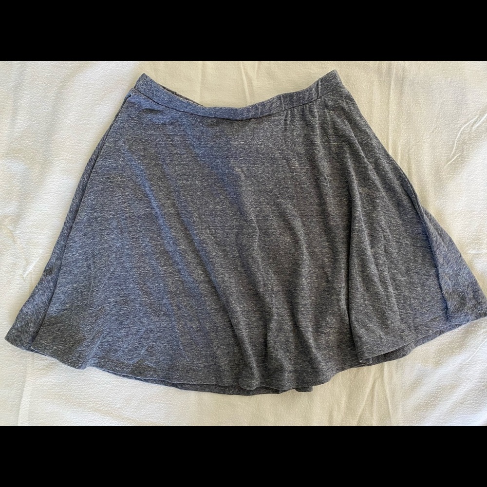 Gray Skater Skirt